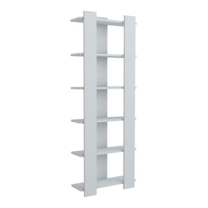 Bibliothèque Præstø à 6 niveaux 160 x 60 x 19,5 cm blanc [en.casa]