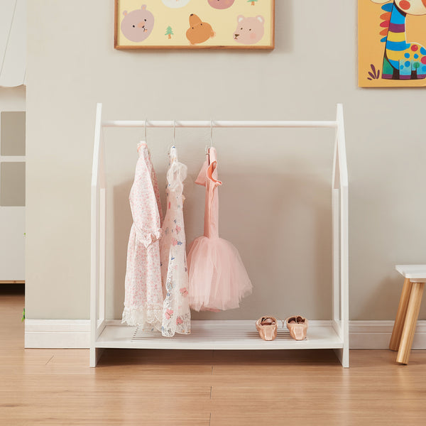 Porte-manteau Langeskov 78x75x35cm Blanc [en.casa]