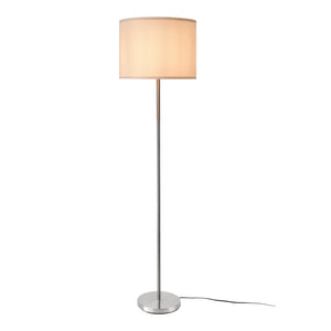 Lampadaire Tamworth E27 Argent Textile [lux.pro]