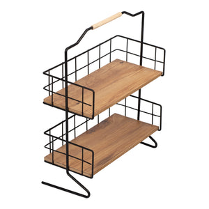 Étagère de table Sallingsund avec 2 surfaces de rangement [en.casa]
