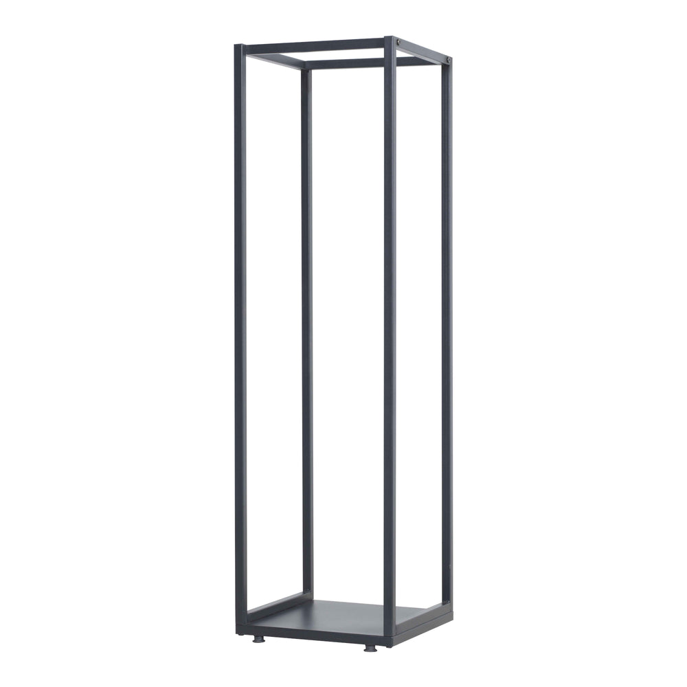 Rangement pour bois de cheminée Tornved acier 35x35x120 cm noir [en.casa] - premiumXL