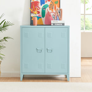 Armoire métallique Oripää - 90x80x33cm - Bleu gris