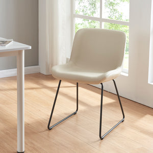 Chaise de salle à manger Kannus Lot de 2 Beige [en.casa]