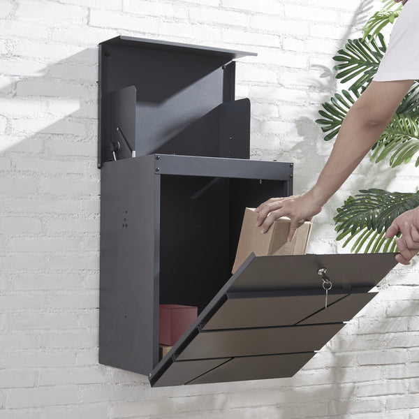 Boîte aux lettres Søllerød 58x44x35cm Anthracite [en.casa]