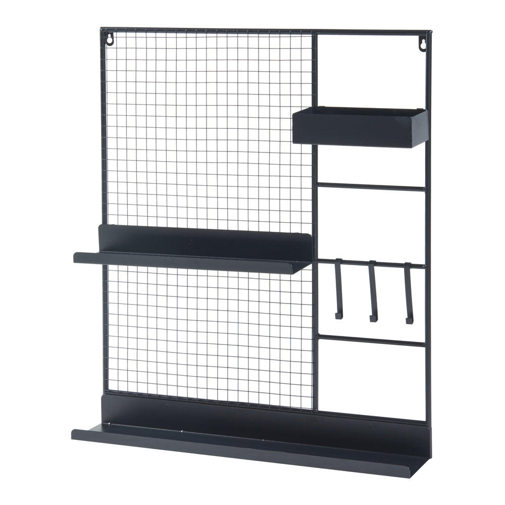 Grille murale Westre 70x60x11cm métal noir [en.casa] - premiumXL