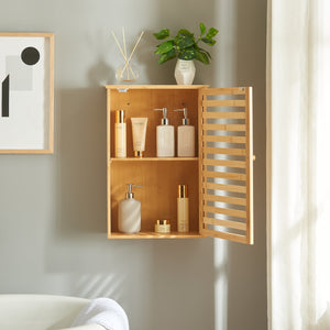 Armoire de salle de bain Järfälla 55x37x16 cm Bambou [en.casa]