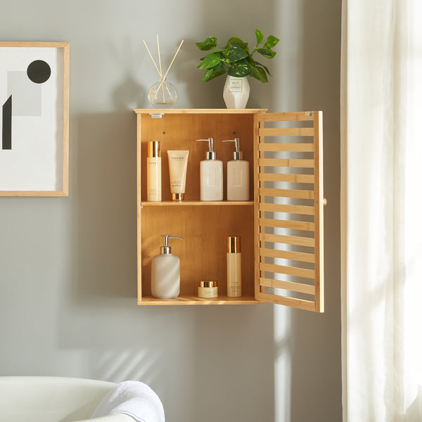 Armoire de salle de bain Järfälla 55x37x16 cm Bambou [en.casa]