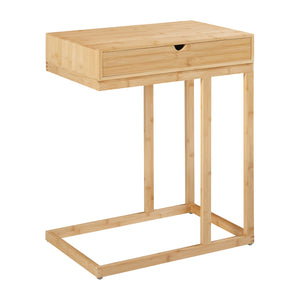 Table d'ordinateur portable Kåfjord avec tiroir Bambou [en.casa]