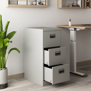 Caisson à tiroirs Rääkkylä 103x45x62cm acier [en.casa]