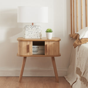 Table de chevet Nordkapp avec 2 portes [en.casa]