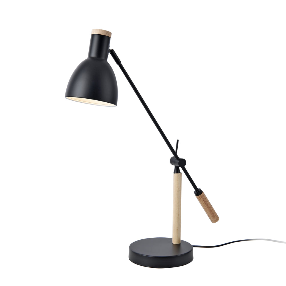 Lampe de table Watford Noir / Couleur bois [lux.pro] - premiumXL
