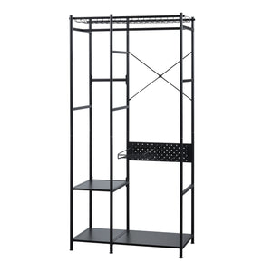 Porte-manteau Brønnøy 182x90x46cm Noir [en.casa]