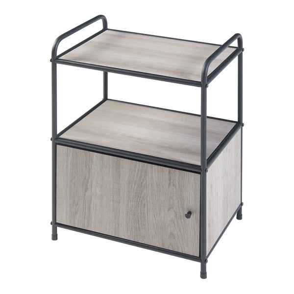 Table d'appoint Gulen Noir/Aspect chêne [en.casa]