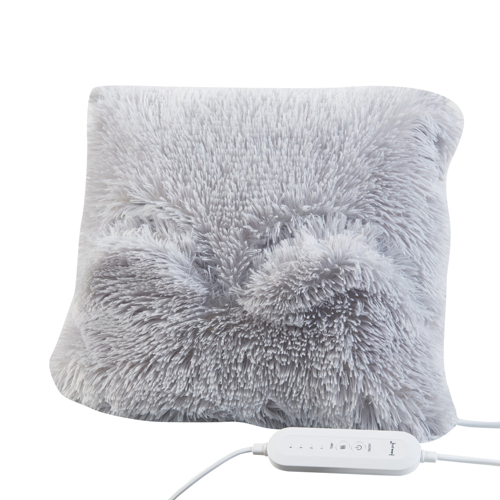 Coussin chauffant électrique Capurso 100W 40x40cm Gris [en.casa]