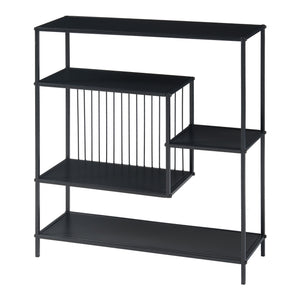 Table console Beesel métal 66 x 60 x 20 cm noir [en.casa]