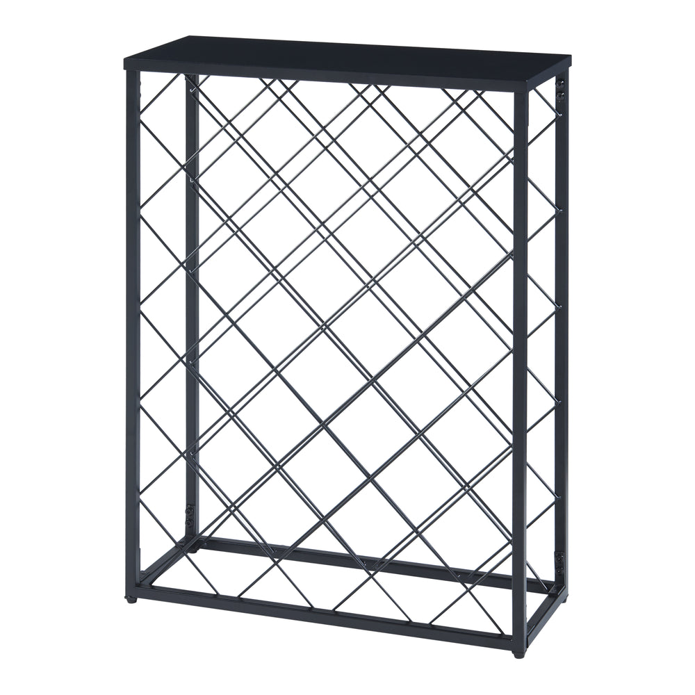 Casier à vin Taivassalo pour 25 bouteilles Noir [en.casa] - premiumXL