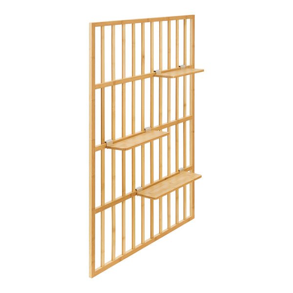 Étagère murale Røst bambou 120 x 80 x 13 cm naturel [en.casa]