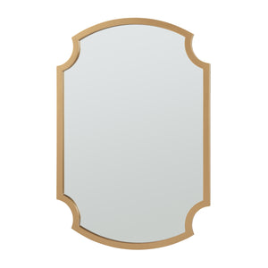 Miroir mural Aura 80x55 cm couleur or [en.casa]