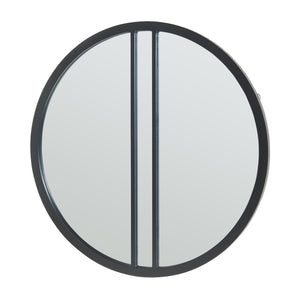 Miroir mural Suomussalmi Ø60 cm Noir [en.casa]