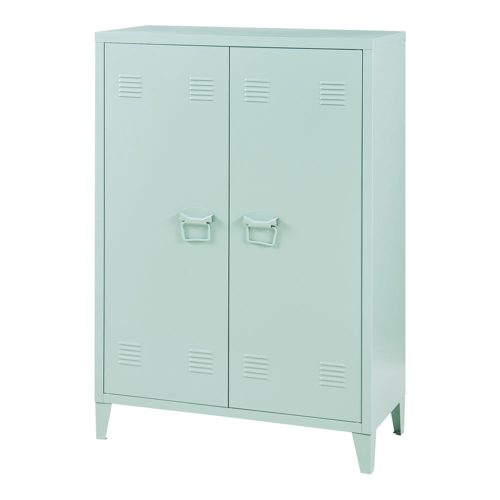 Armoire métallique Oripää - 110x75x33cm - Vert pastel