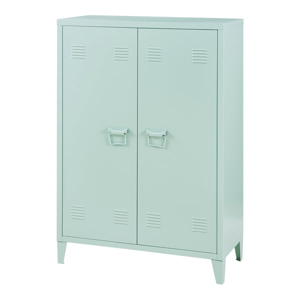 Armoire métallique Oripää - 110x75x33cm - Vert pastel