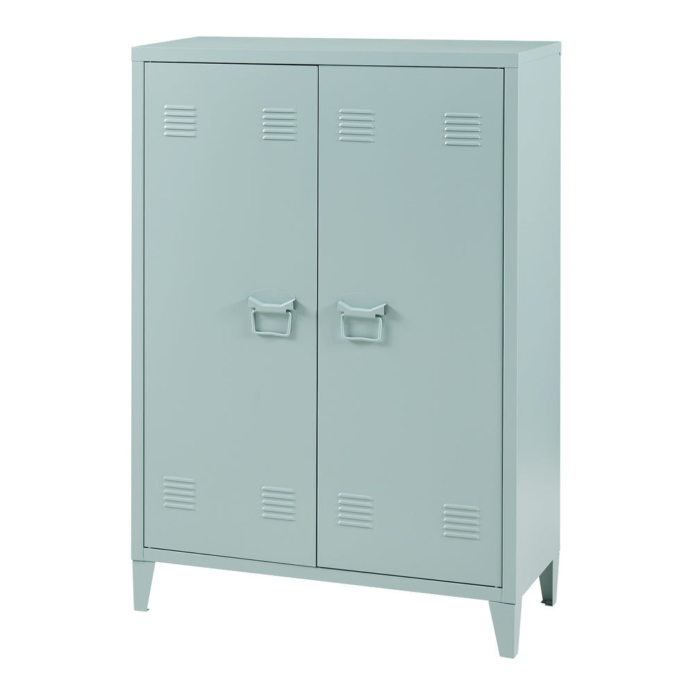 Armoire métallique Oripää - 110x75x33cm - Bleu gris