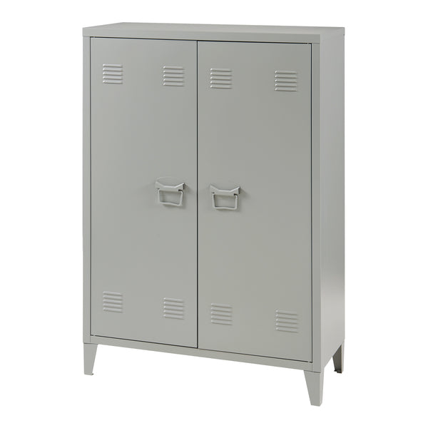 Armoire métallique Oripää - 110x75x33cm - Gris foncé