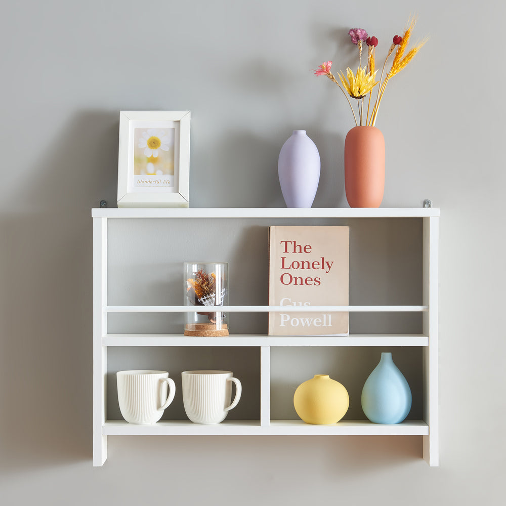 Étagère murale Piteå 60x10,5x45cm blanc [en.casa] - premiumXL