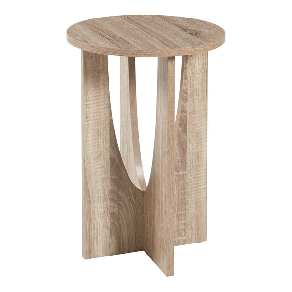 Table d'appoint Rindal 38x56,5 cm aspect chêne [en.casa]