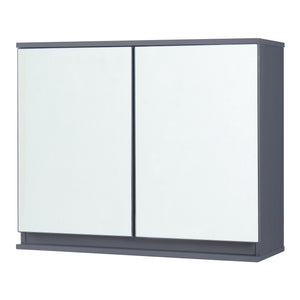 Armoire à miroir Overath 60x20x50 cm Gris [en.casa]
