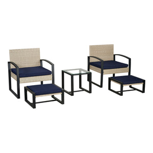 Ensemble de mobilier de jardin Calvello 5 pièces [casa.pro]