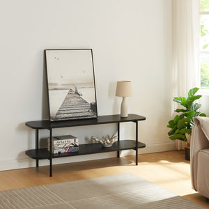 Table TV Samnanger 120x40x45 cm Noir [en.casa]