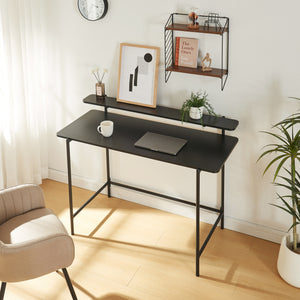 Bureau Samnanger 120x55x88 cm Noir [en.casa]