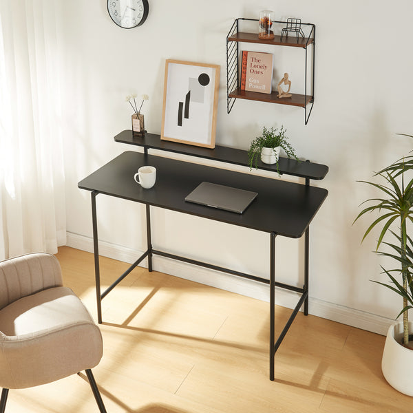 Bureau Samnanger 120x55x88 cm Noir [en.casa]