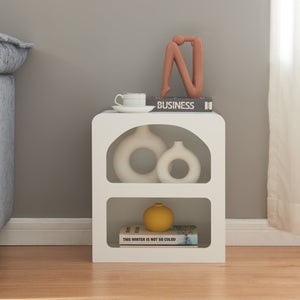 Table d'appoint Vågå 45x40x30 cm Blanc [en.casa]