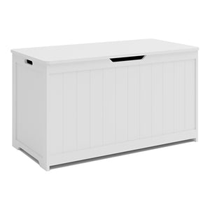 Coffre à jouets Podek 80x40x44,5 cm Blanc [en.casa]