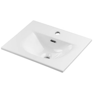 Meuble-lavabo Skelbolu 50x57x39 cm Miroir LED Aspect chêne [en.casa]