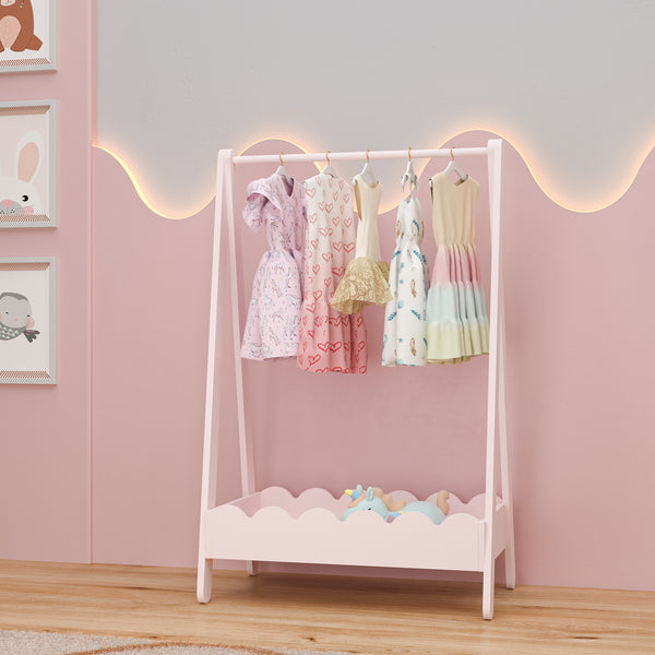 Kindergarderobe Vestnes 99x66x38 cm Cotton Candy [en.casa]