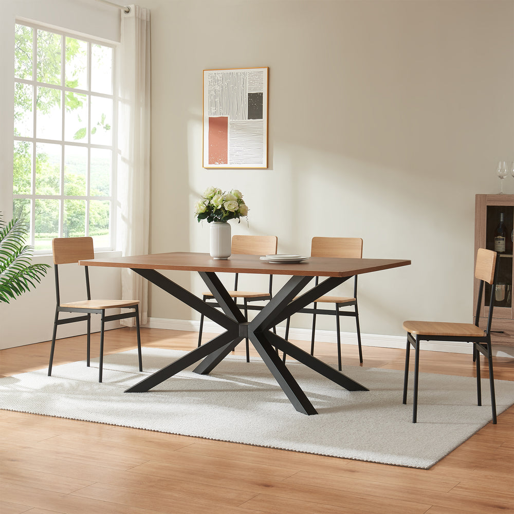 Structure de table Bemeenel 120x75x72 cm Acier Noir [en.casa]