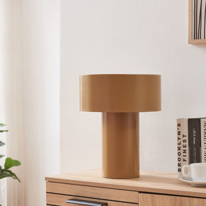 Lampe de table Kömn Métal 37x30x30 cm Marron [lux.pro]