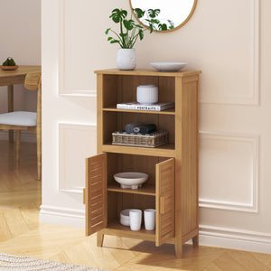 Meuble d’appoint Rirg bambou 92 x 50 x 25 cm naturel [en.casa]