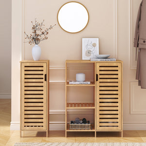 Meuble d’appoint Hakseri 2 éléments 87 x 99 x 33 cm bambou naturel [en.casa]