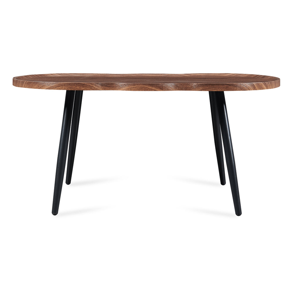 Table basse Ken 100 x 60 x 47 cm effet noyer [en.casa]