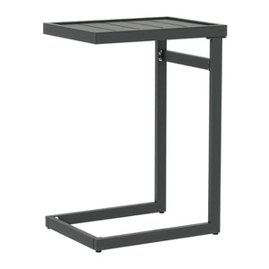 Table d'appoint d'extérieur Gaby acier 58x40x30 cm anthracite [casa.pro]