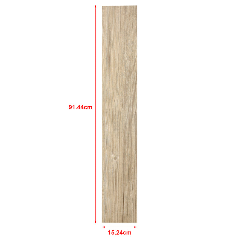 Croquis coté Revêtement de Sol Adhésif Lames Laminées PVC Vinyle Effet Naturel Compatible au Plancher Chauffant 7 Pièces 0,975 m² [neu.haus]