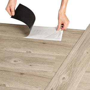 Revêtement de Sol Adhésif Lames Laminées PVC Vinyle Effet Naturel Compatible au Plancher Chauffant 7 Pièces 0,975 m² [neu.haus]