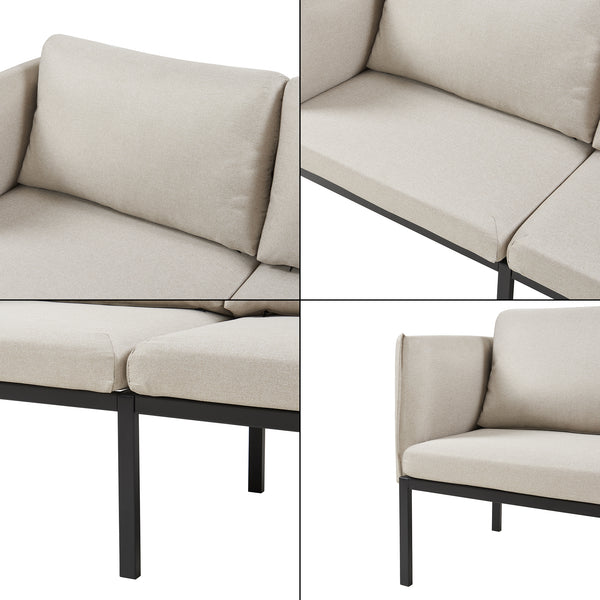 Canapé 2 places Kamar 69 x 158 x 63 cm [en.casa] 