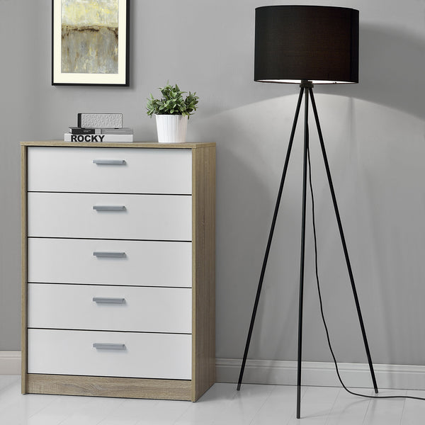 Lampadaire Socle rotatif 1x E27 Ø 29,5 x 150 cm Noir lux.pro