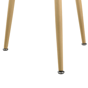 Table à manger Camille Ø80 cm Design rétro Blanc en.casa