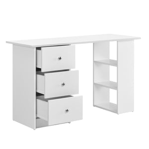 Bureau Lemberg 120x50x72 cm Blanc [en.casa]
